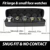 5 Slots Watch Storage Bag Portable Travel Zipper Watch Organizer Case Watch Display Holder for Wristwatches and Smart Watches