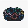 Stella Mccartney Tt4c30 Z1333 930mc Multicolor Round Logo Kids Sweatshirt