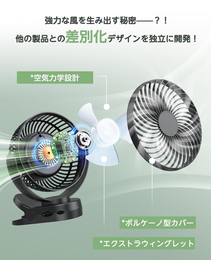 Compact Desktop Fan Upgraded Strong Quiet Cordless Rechargeable USB Fan with 3 Speed Off Angle 2 LED Light Remote Fast Mobile Disaster Preparedness