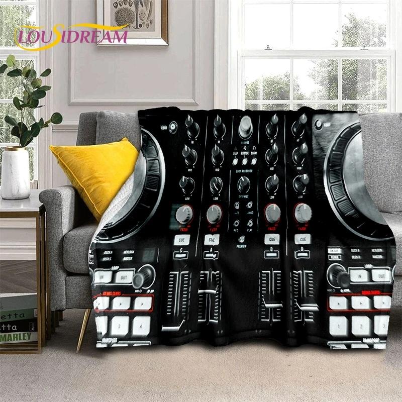 3D Vinyl Record Music DJ Screen Tape Soft Blankets,Keep Warm Throw Blanket Comfortable Blanket for Picnic Beds Sofa Home Bedroom