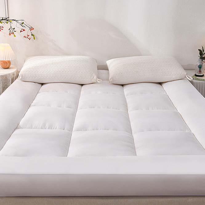 WTEMPO Farblich abgesetzte faltbare weiche Matratze Dicke Daunen-Baumwolle Weiche Hotelmatratze Wohnheim Hohe Qualität Beidseitig Vier Jahreszeiten Verfügbare Matratze