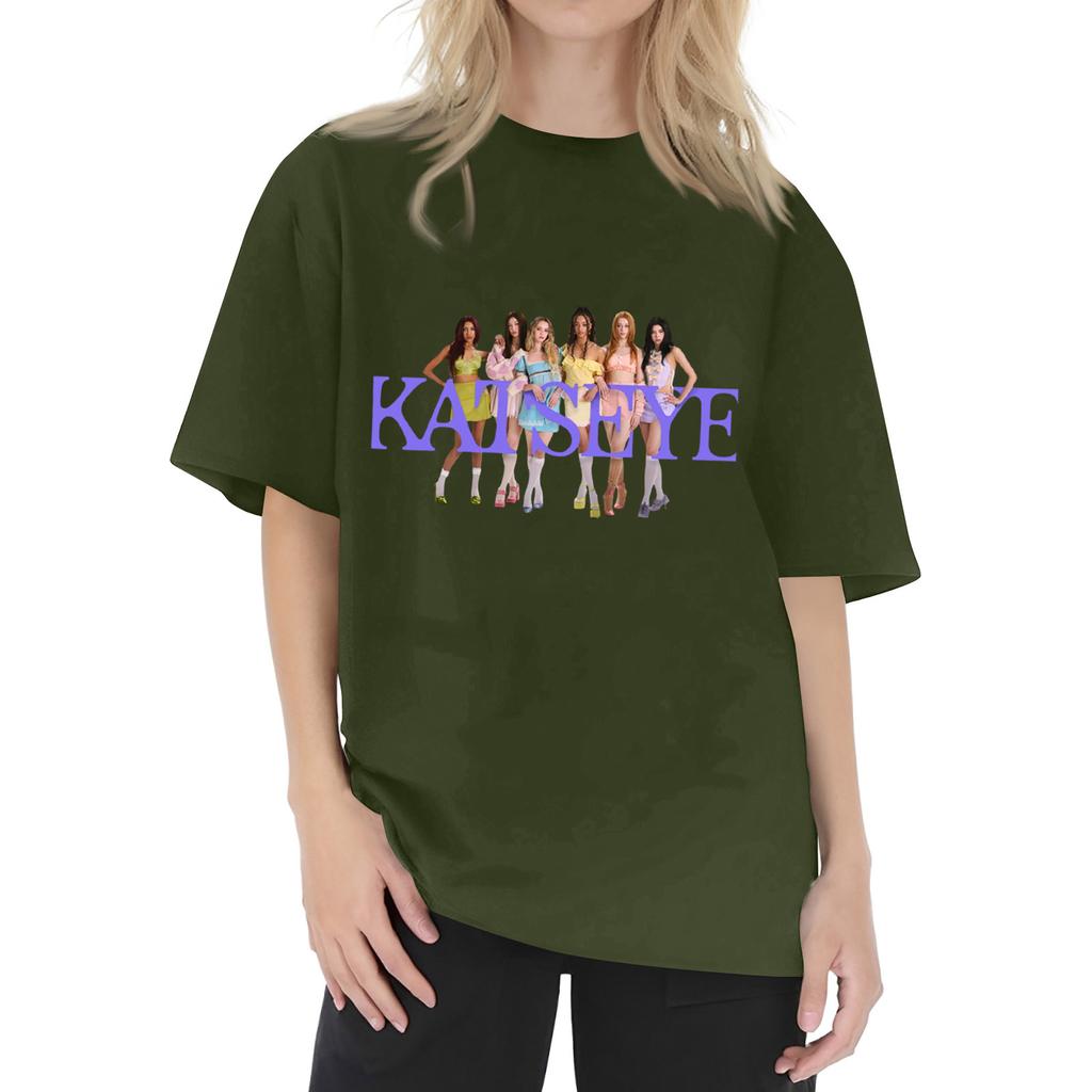 Women's Round Neck Printed Short-sleeved T-shirt Top