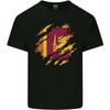 Zerrissene Sri Lanka Flagge Sri Lanka Tag Fußball Kinder T-Shirt Kinder