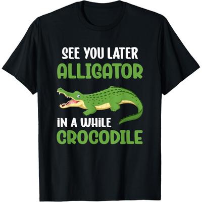 Krokodyle Do zobaczenia Aligator Wkrótce Krokodyl Koszulka(3)