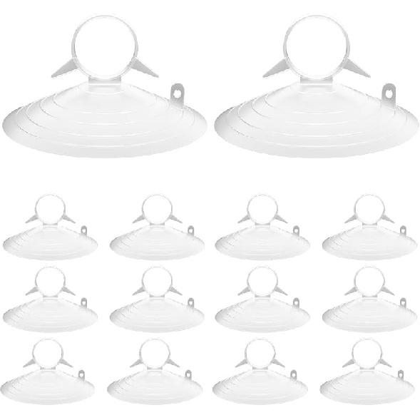 30 Pcs Car Glass Windshield Sunshade Suction Cups Aquarium Pipe Suction Cups Clear Suction Cups With Loops For Kitchen Bathroom Office Glass
