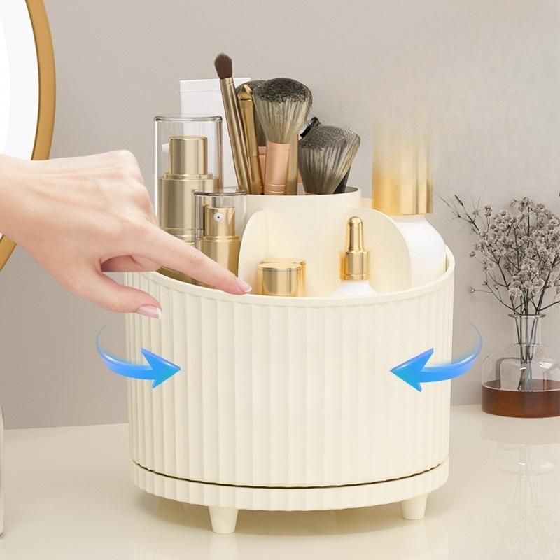 Desktop Rotating Pen Holder, Cosmetics Storage Box, Lipstick, Eye Shadow, Eyebrow Pen Holder, Dressing Table, Makeup Brush Bucket, Storage Rack