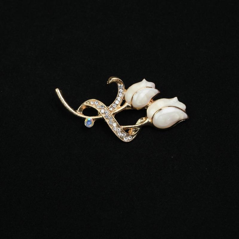 Exquisite Enamel Tulip Brooch Women'S Brooches Pins Clothing Coat Luxury Jewelry Girl Gift