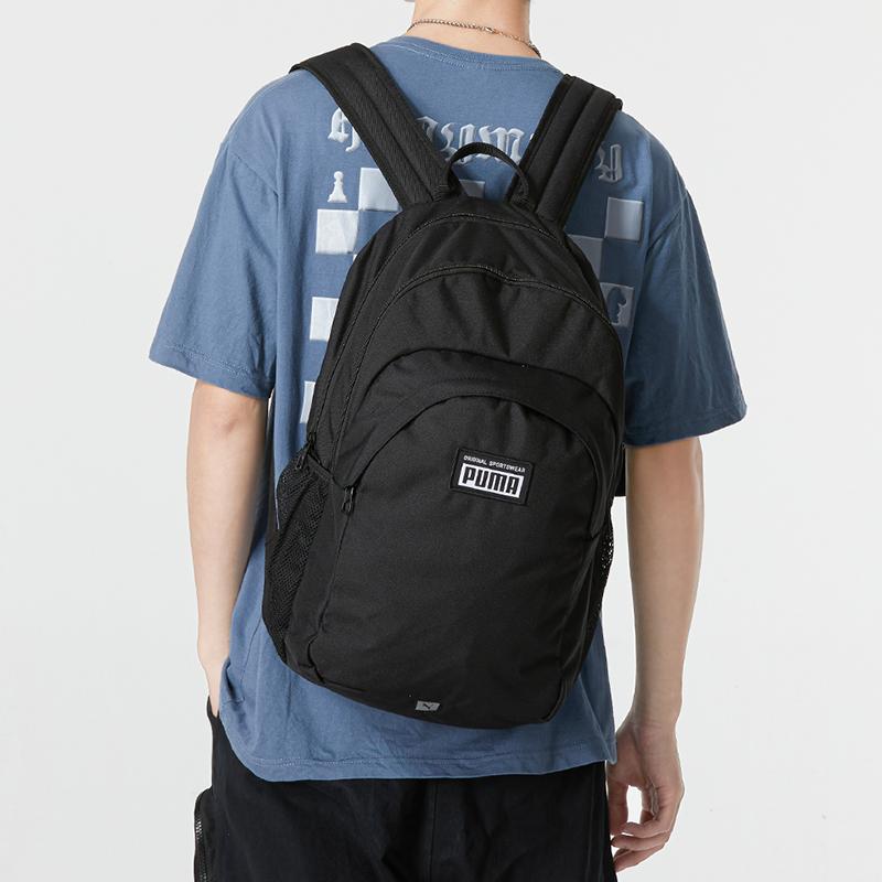 New PUMA Fabric Backpack Regular Unisex Black 079133-01
