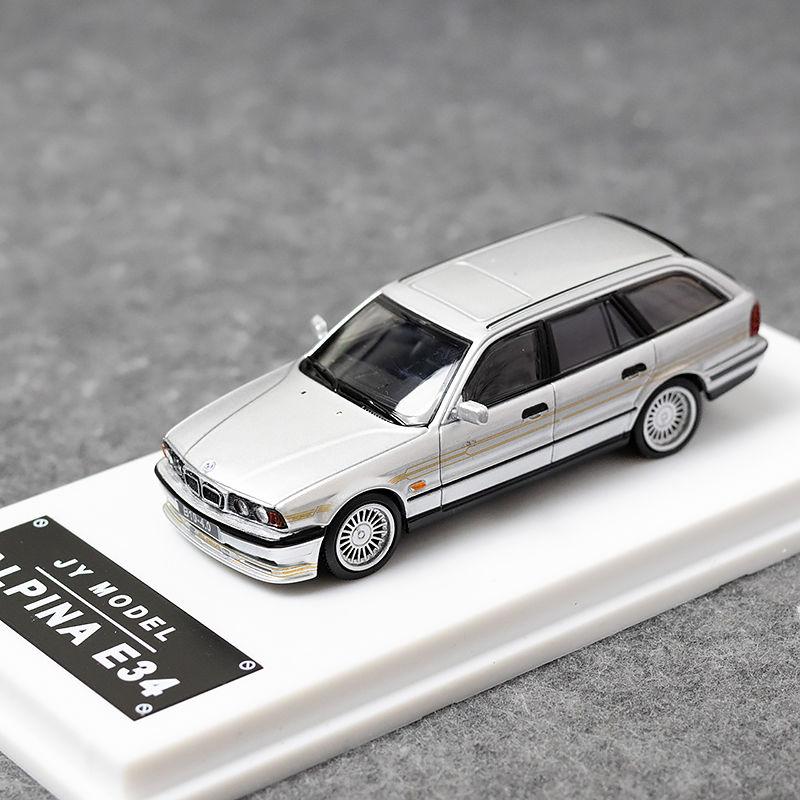 

JY 1:64 E34 TOURING ALPINA Легкосплавні Автомобільні Литі Моделі та Іграшкові Транспортні Засоби Модель Автомобіля Масштабна Модель Іграшки Автомобілі Для Дітей срібний