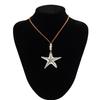 Alloy Starfish Seashells Necklace Vacation Style Conch Pendant Choker Necklace Starfish Collar Choker Unique Jewelry