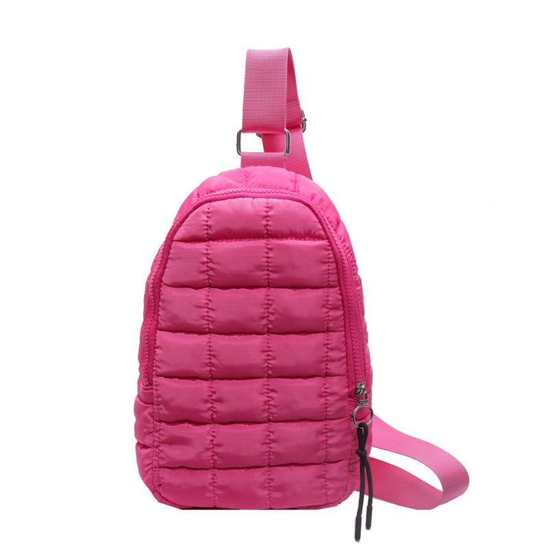 Bolsa de pecho simple para mujer nueva de otoño e invierno, ropa de algodón, bolso de hombro portátil, bolso bandolera personalizado para el trabajo