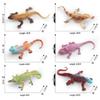 Cross-Cultural Reptile Model Set: Iguana, Chameleon, and Bearded Dragon for Kids' Cognitive Development with Card