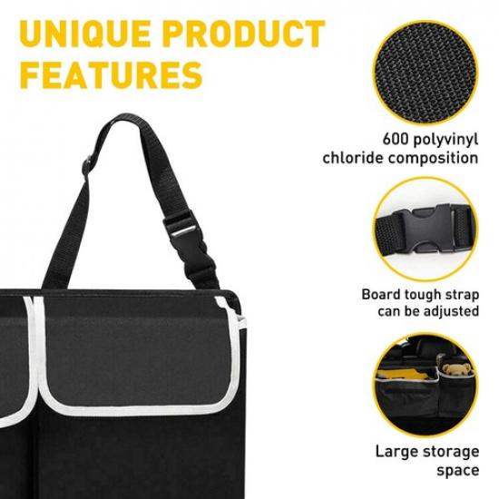 Car Trunk Accessories Organizer Interior Oxford Seat Back Storage Bag 4 Pocket V