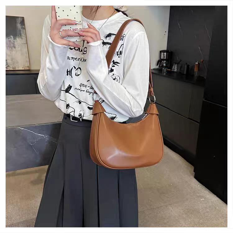 Einfache High-End Achseltasche Ausländischer Stil All-Match Knödel Pendeln Große Kapazität Schultertasche