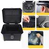 Motorcycle Top Case 45L Large Capacity Stainless Steel Motorcycle Trunk Waterproofing Detachable Luggage Storage Case