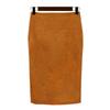 Vår Høst Chic Blyantskjørt Kontorlook Naturlig midje Knelengde Solid S-XL