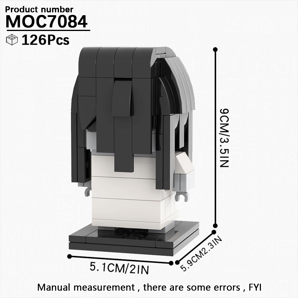 MOOXI New Halloween Horror Movie Games BrickHeadzed Children Toy MOC Brick Gift Assembly Model Kit For Adults Building Block Set
