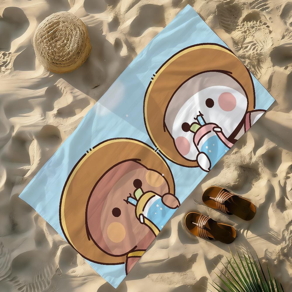 Cartoon BuBU Dudu Kawaii Towel Soft Lightweight Anti-Sand Large Beach Towel Quick-Drying Bath Sports Family