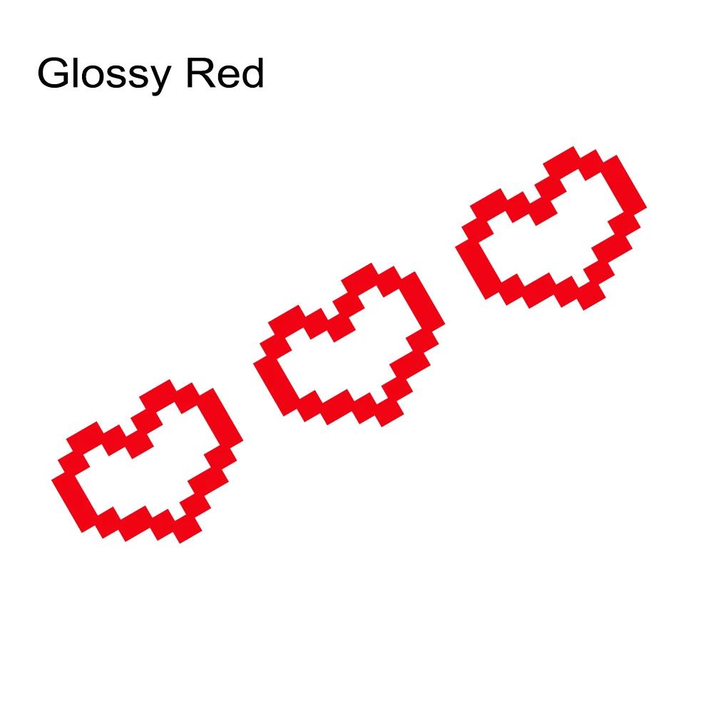 Small Pixel Hearts Vinyl Decal Car Window Cute Sticker Love Heart Truck Body Camper Motorcycle Helmet Graphics Decor Accessories