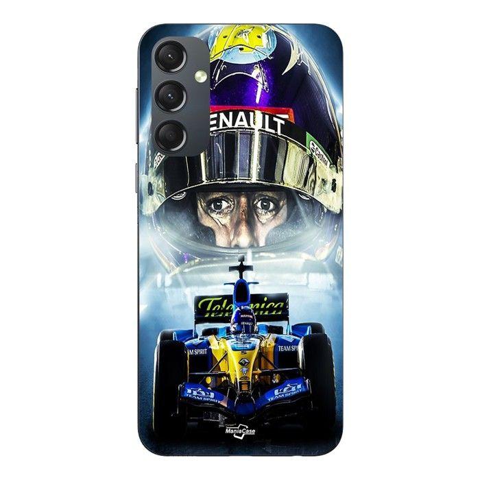 Phone Case - MANIACASE - Samsung Galaxy A34 - Silicone - Flexible - Renault R25 Aston Martin F1