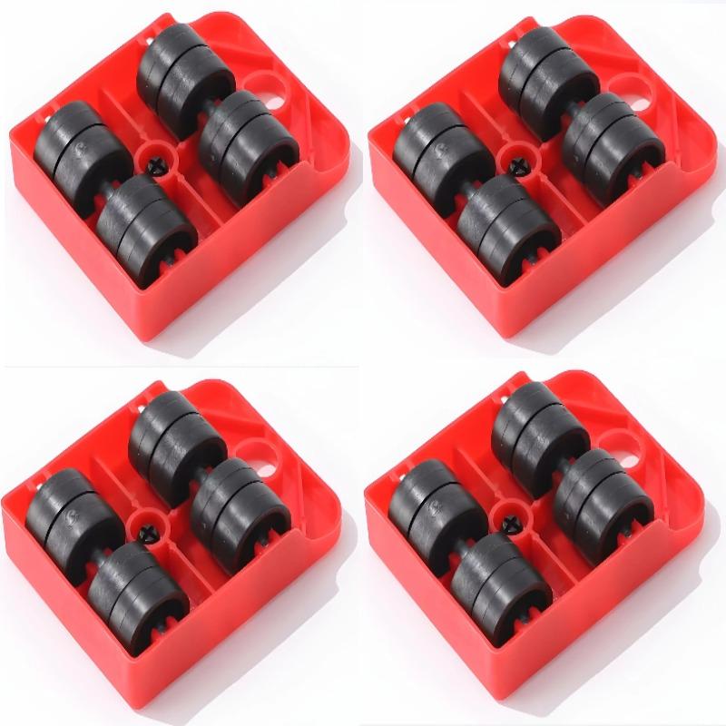1/2pcs Heavy-Duty Furniture Mover with Locking Wheels and Rubber Feet | Sturdy Plastic Mobility System for Sofa, Bed, Mattress