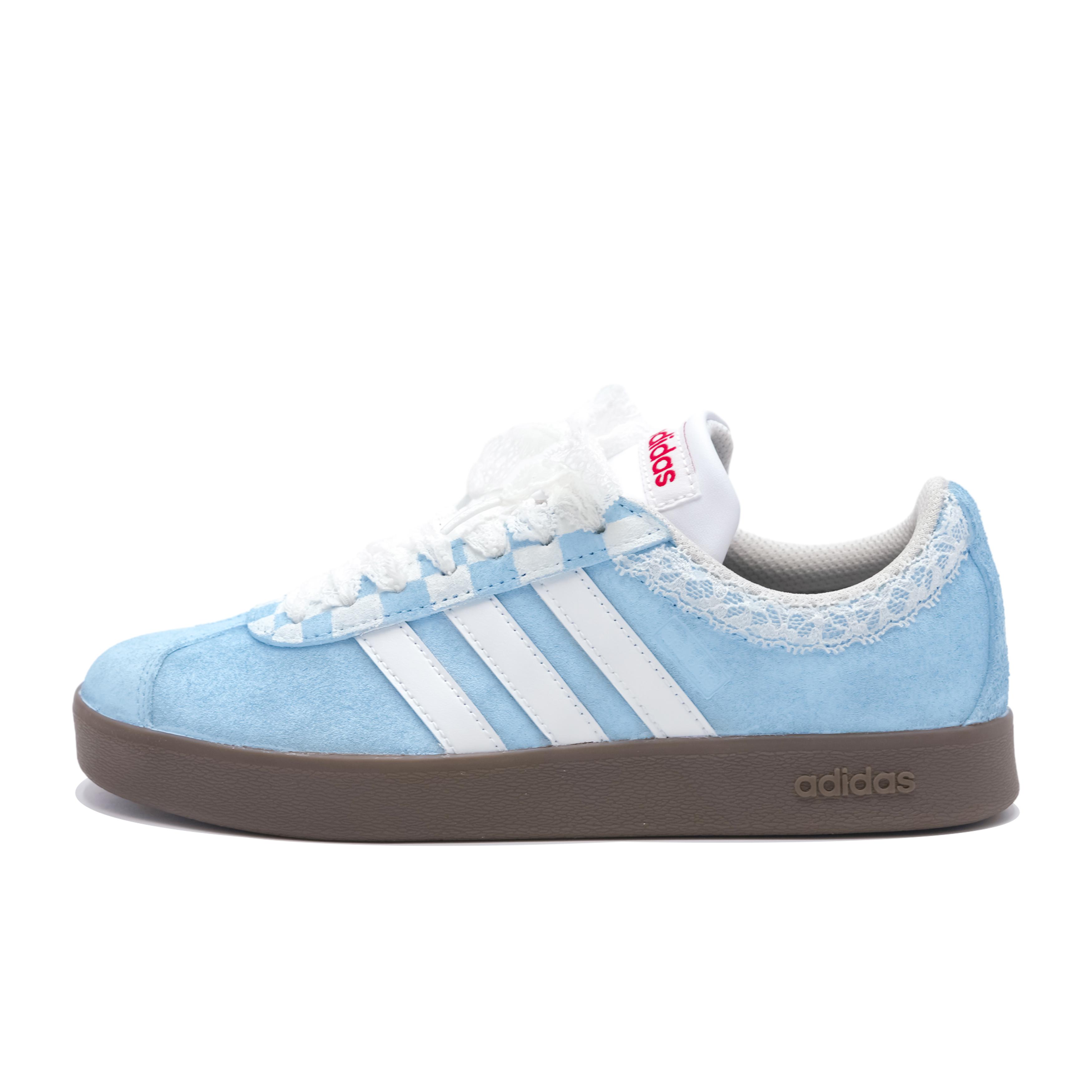

Adidas VL COURT 2.0 Thorned Maris Sal Ice Blue Slip Resistant Abrasion Resistant Low top Skateboard Shoes Unisex HQ1802(Team424-) 38