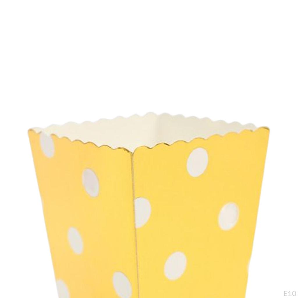 Set mit 10 Popcorn-Geschenkboxen Karton Süßigkeitenbehälter Partys Mini-Papierbehälter