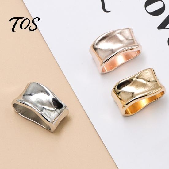 Irregular Curved Scarf Ring Oblate Ring, Geometric Simple Clip, Modern for Women Holder Neckerchiefs Scarves Shirts