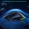 Wireless Mouse with RGB Lighting Modes Adjustable DPI Ergonomic Design 2.4GHz/Bluetooth-compatible Laptop Mouse