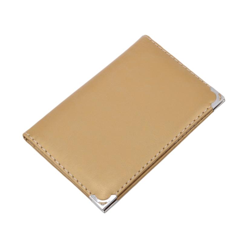 

Держатель водительского удостоверения Защитный чехол-оболочка из ПУ кожи Документы на автотранспорт Визитница Пропуск Свидетельство Папка-кошелек для карт золотой