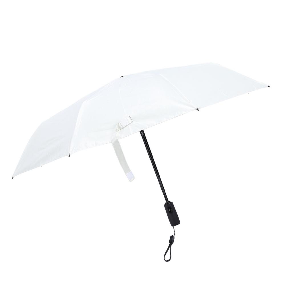 Sonnenschirm mit eingebautem Lüfter, wiederaufladbar, tragbar, Sicherheitsnetz, UPF 50, für