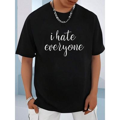 I Hate All the Funny Introverted and Sarcastic Remarks About T-shirt for men.Summerround-neck looseT-shirts