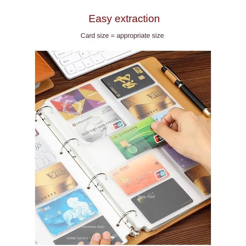 Visitenkartenhalter, Visitenkartenpaket, Bankkartenbuch mit großer Kapazität, kleines Kartenbuch, Kreditkartenaufbewahrung, Mitgliedskarten-Sammelbuch