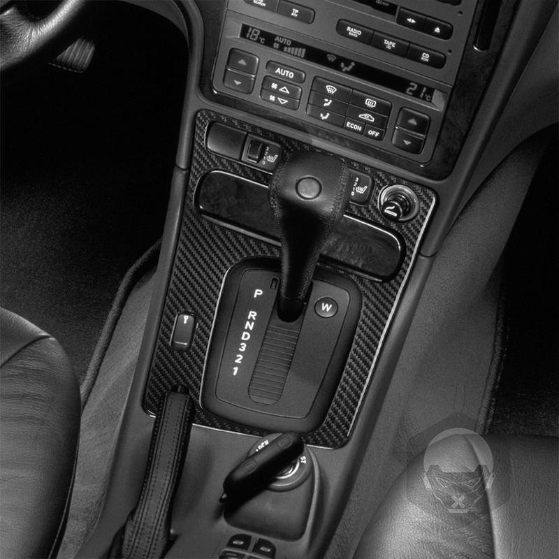 For Saab 9-5 2003-2005 Real Carbon Fiber Sticker Transmission Gear Shift Panel Border Car Accessories Interior Decorative