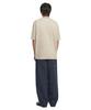 Nomaenyueol Straight Wide Cotton Pants - Navy