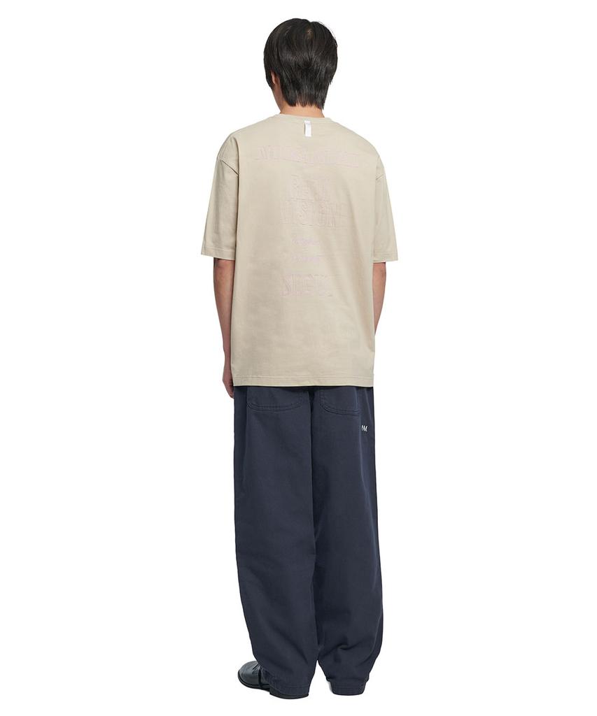 Nomaenyueol Straight Wide Cotton Pants - Navy