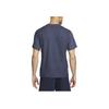 Nike Dri-Fit Primary Solid Logo Crew Neck Pullover Short Sleeve T-Shirt Men Tops Blue Black DV9832-451