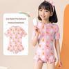 Costume da bagno intero a protezione solare ad asciugatura rapida per bambine - Costumi da bagno carini per bambini