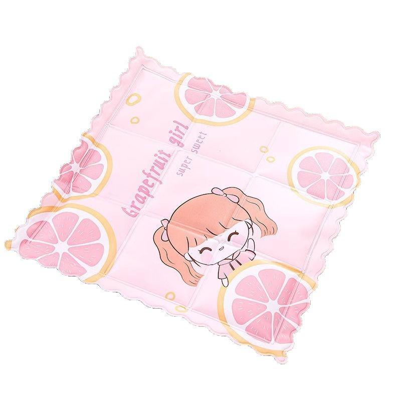 Cartoon Print Breathable Ice Pad: Summer-Winter Universal Seat Cushion