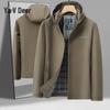 Yalu Men's Detachable Hood Business Jacket