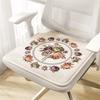Breathable Memory Foam Chair Cushions Non Slip Flower Pattern Square Seat Pads for Comfort and Softness