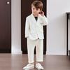 Suit for Boys Spring Casual Children School Uniform Outfits Handsome Kids Host Performance Costume 2-11 Years Boy Birthday Blazers Set