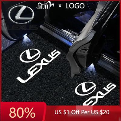 2026 Hot Interior Stickers 2PCS For ES 300H ES300H ES350 RX GX LS LX IS GS UX Series IS LED Car Door Interior Ghost Shadow
