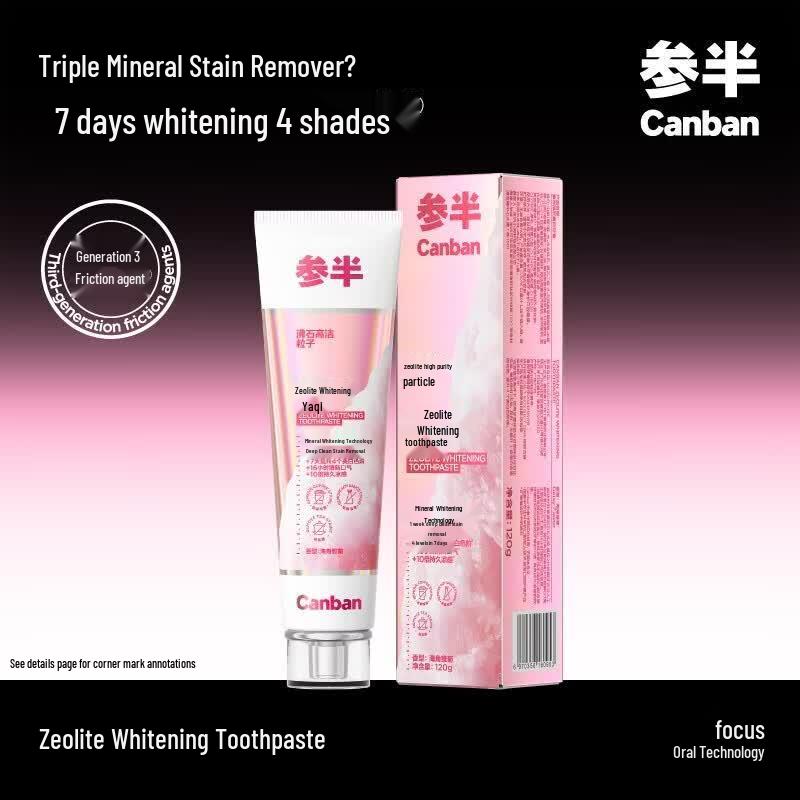 Sanban Zeolite Whitening Toothpaste - Fruit Fresh (3 x 120g)