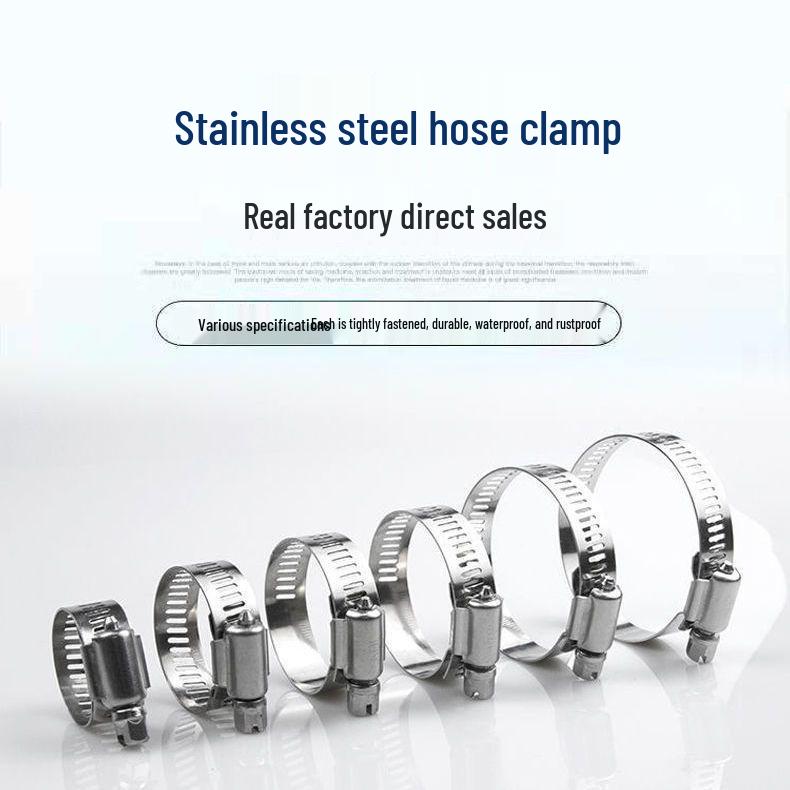 Stainless Steel Hose & Pipe Clamps for Oil, Water, and Gas Pipes