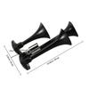 Bocina de Aire Fuerte de Triple Trompeta 12V 24V para Camiones Semirremolques Pickups Bocina de Tren Sonido Claro Trompetas Triples Bocinas de Aire para Camiones