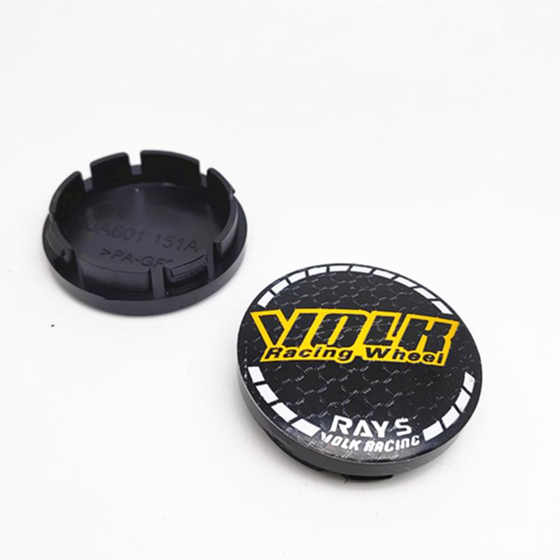 ATA1 4pcs 56mm 53mm Volk Rays Racing Wheel Center Caps Hub Car Styling Rims Replacement Rims Cover Emblem Badge Auto Accessories