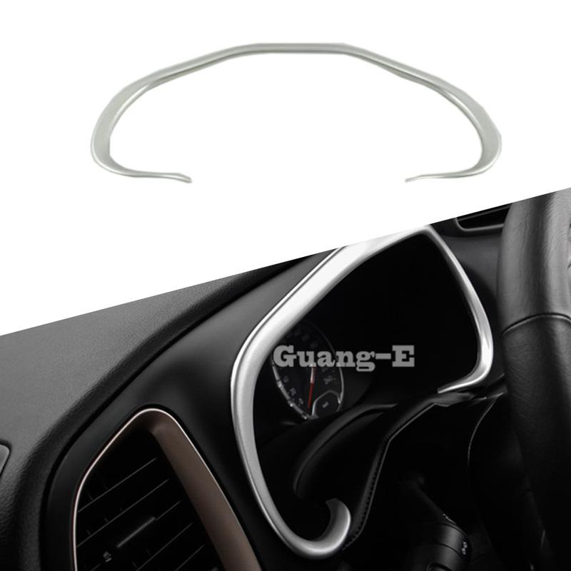 Car ABS Matte Garnish Detector Trim Dashboard Meter trument Panel Gauge Frame For Jeep Renegade 2016 2017 2018