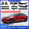 Pro Tesla Model 3 Highland 2025 Launch ABS Přední Zadní Lišta Prahu Dveří Prahová Lišta Ochranný Panel Proti Kopnutí Vodotěsná Podložka