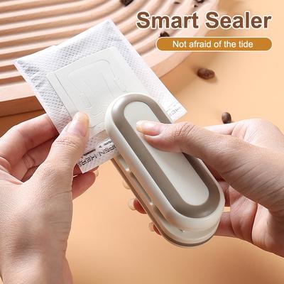 1 Pieza Mini Selladora Bolsa de Snacks a Prueba de Humedad Selladora Térmica Clip para Bolsa de Plástico Herramientas de Conservación de Alimentos Frutas Snacks
